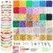6800 pcs Clay Beads Bracelet Making Kit, Friendship Bracelet Kits Flat Beads for Jewelry Making, Polymer Heishi Set for Bracelet Necklace DIY Crafts Gift for Girls Ages 6-12